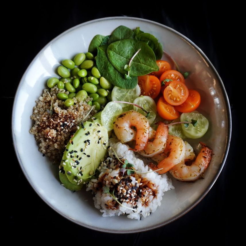 Поке Боул с креветками