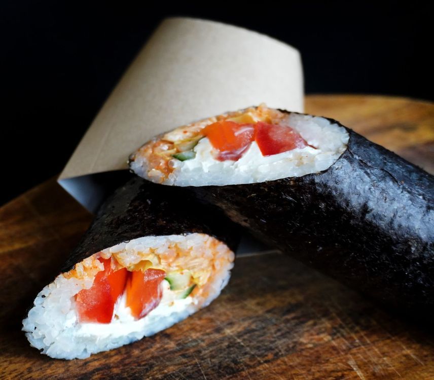 Шауролл с лососем