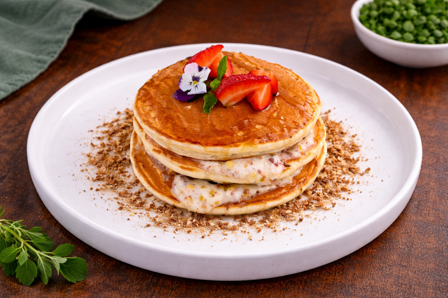 Панкейки с ягодами